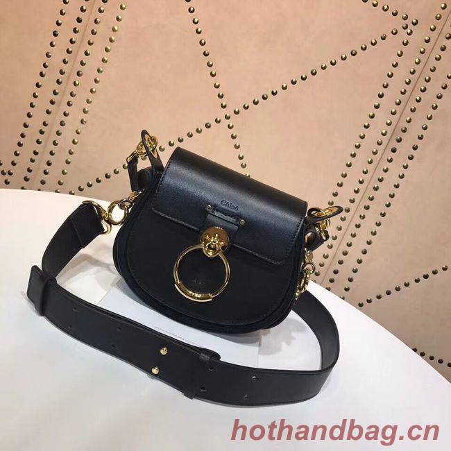 CHLOE Tess Small leather shoulder bag 3E153 black