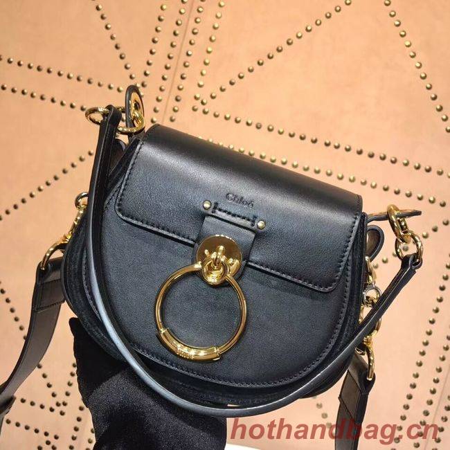 CHLOE Tess Small leather shoulder bag 3E153 black