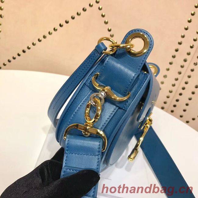 CHLOE Tess Small leather shoulder bag 3E153 blue