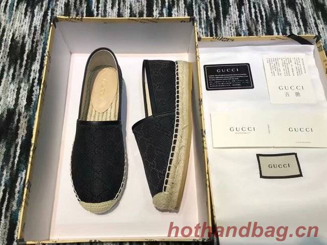 Gucci logo canvas espadrille GG1384LRF black