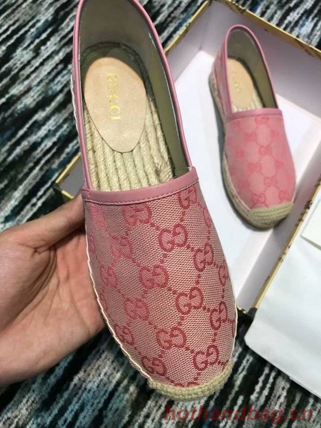 Gucci logo canvas espadrille GG1384LRF pink