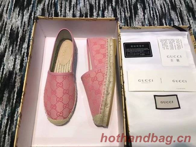 Gucci logo canvas espadrille GG1384LRF pink