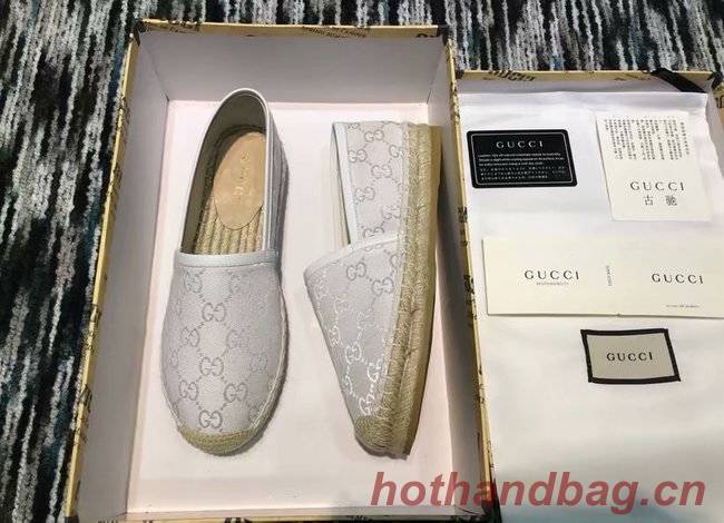 Gucci logo canvas espadrille GG1384LRF silver