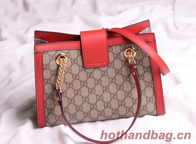 Gucci original Padlock shoulder bag 498156 red