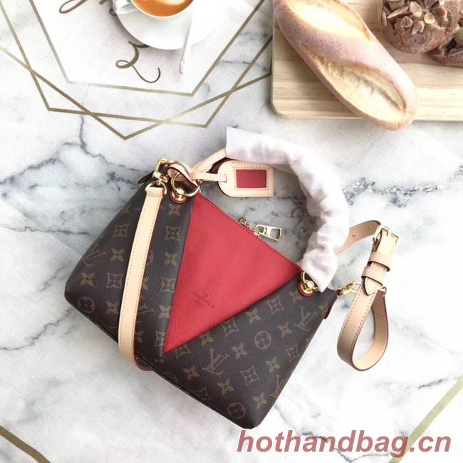 Louis Vuitton Monogram Canvas original V TOTE BB M43966 Cerise Red