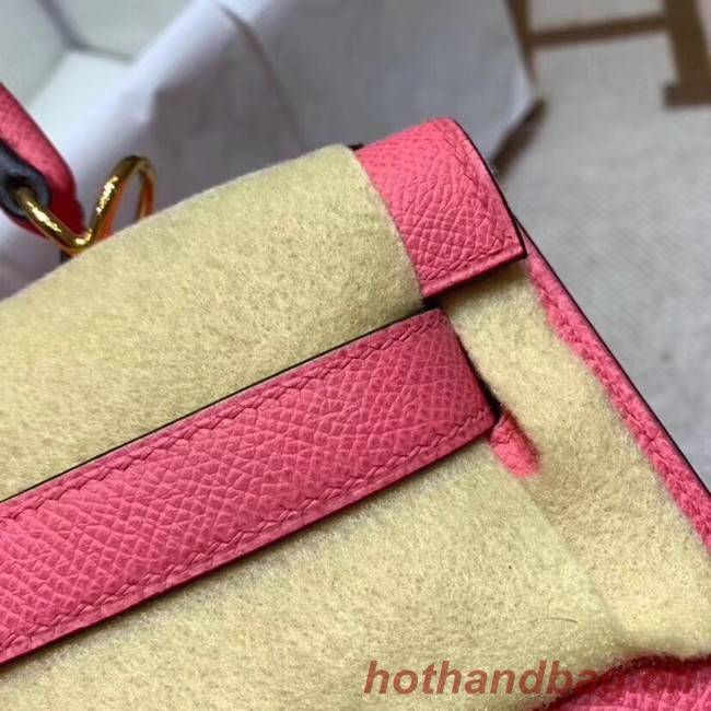 Hermes Kelly 28cm Shoulder Bags Epsom Leather KL28 pink