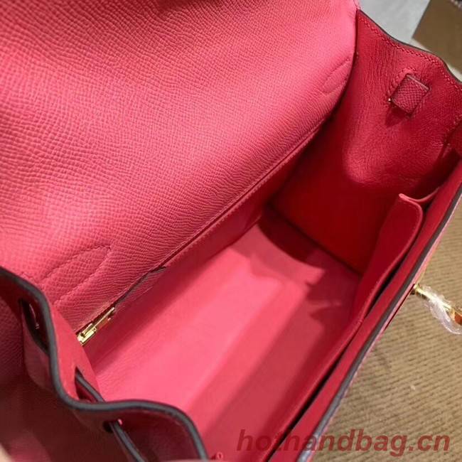 Hermes Kelly 28cm Shoulder Bags Epsom Leather KL28 pink