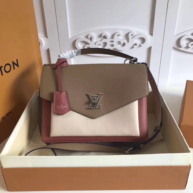 Louis vuitton original MY LOCKME M54849 Galet&white