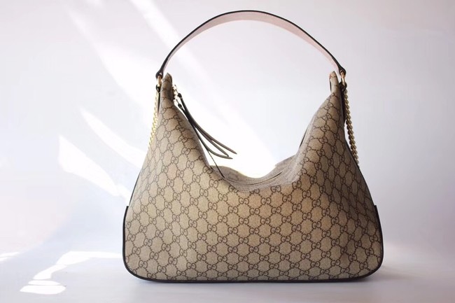 Gucci GG Supreme large hobo 477324 brown