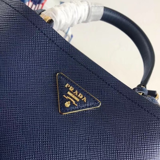 Prada Double Saffiano leather bag 1BA212 blue