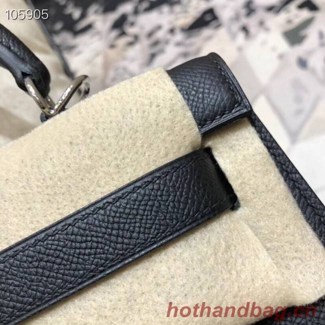 Hermes original Kelly Epsom Leather KL32 black