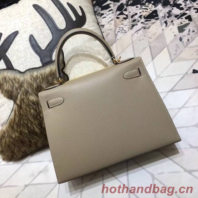 Hermes original Kelly Epsom Leather KL32 grey