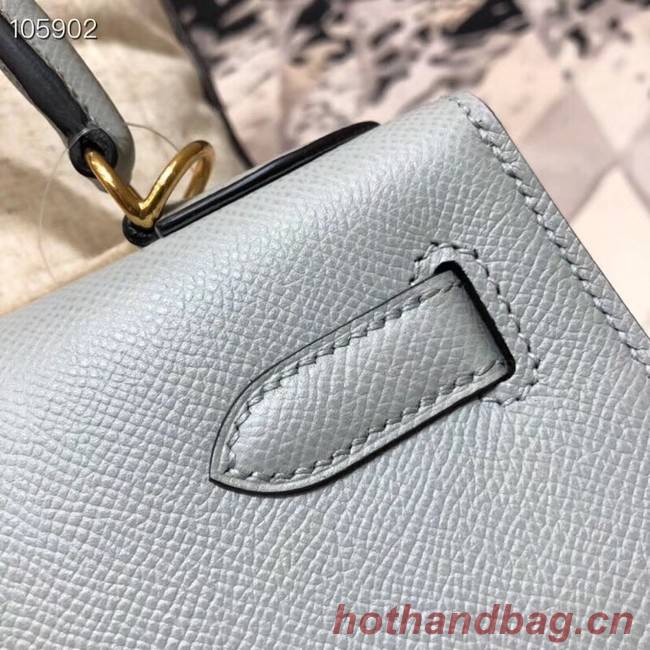 Hermes original Kelly Epsom Leather KL32 light blue