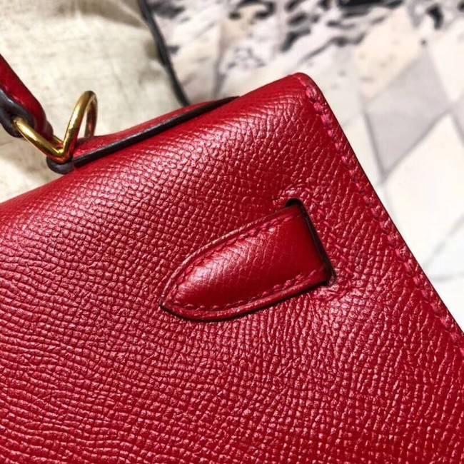 Hermes original Kelly Epsom Leather KL32 red