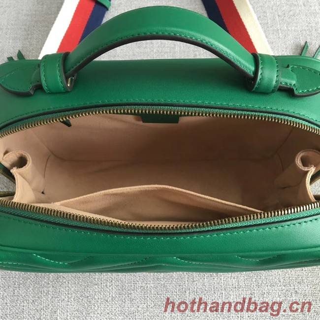 Gucci GG Marmont small shoulder bag 498100 green