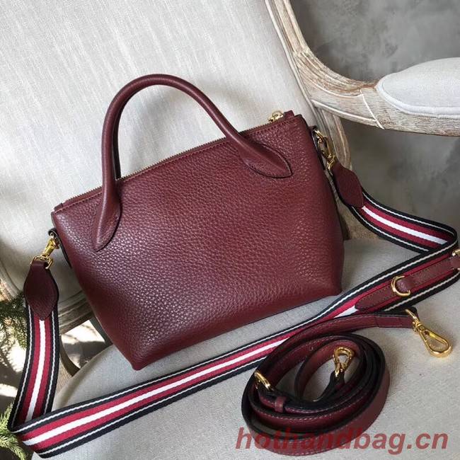 Prada Calf leather bag 1BH111 Burgundy