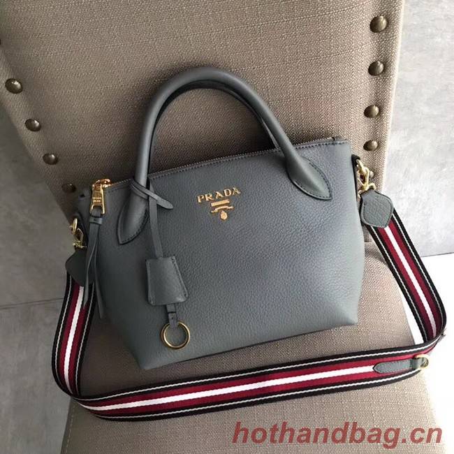 Prada Calf leather bag 1BH111 grey