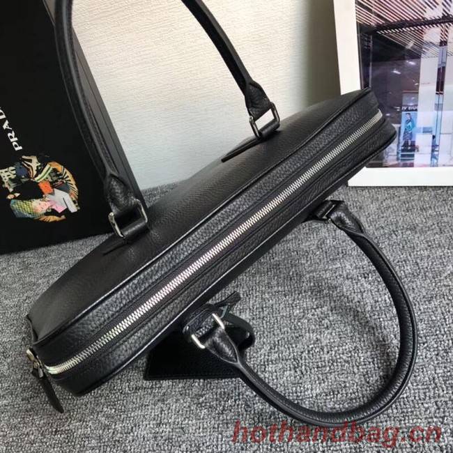 Prada Leather Briefcase 2VE368 black