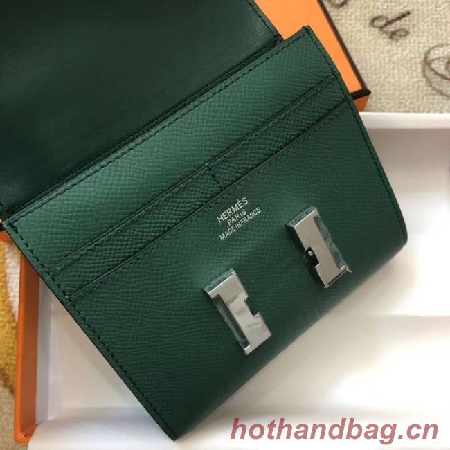 Hermes Constance Wallets espom leather H2297 green