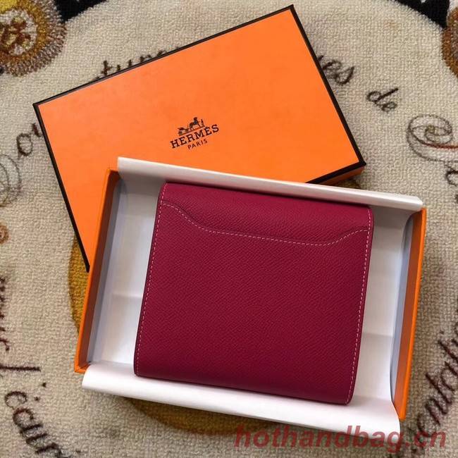 Hermes Constance Wallets espom leather H2297 red