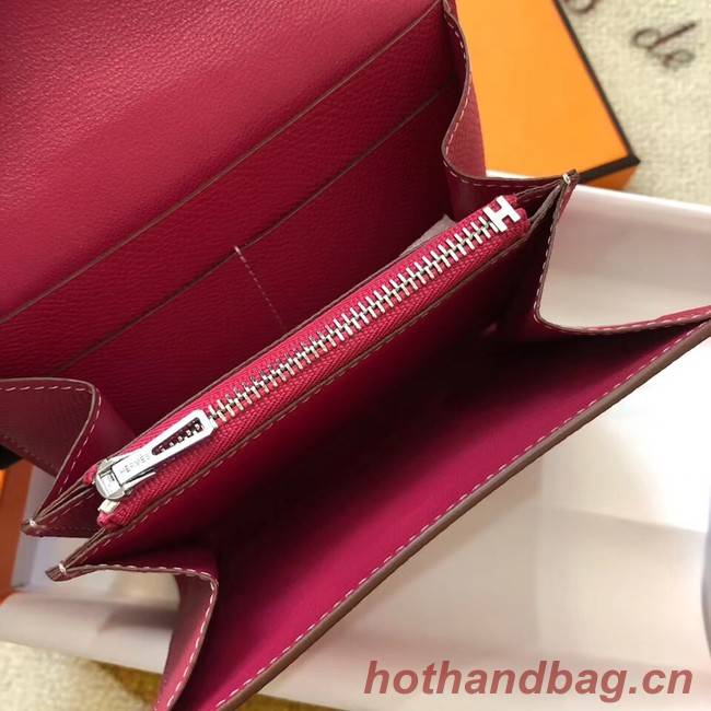 Hermes Constance Wallets espom leather H2297 red
