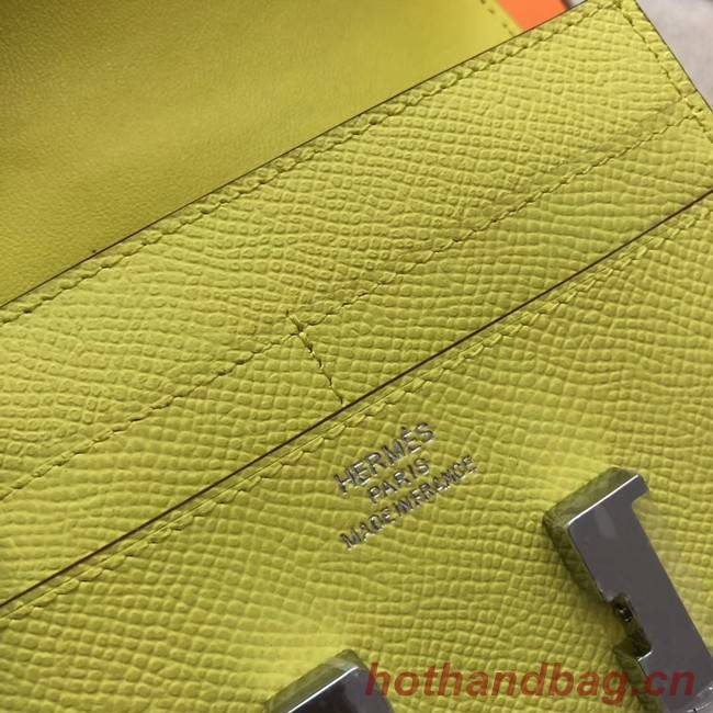 Hermes Constance Wallets espom leather H2297 yellow