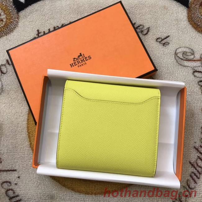 Hermes Constance Wallets espom leather H2297 yellow