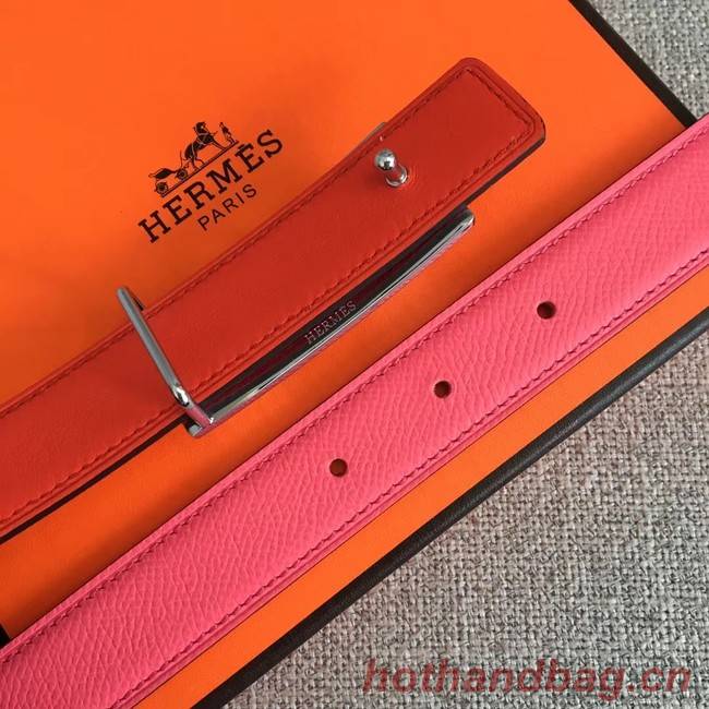 Hermes Collier de Chien belt buckle & Reversible leather strap 24 mm H0521 pink