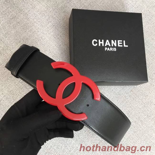 Chanel Wide leather belt with 53 mm CC4267 black