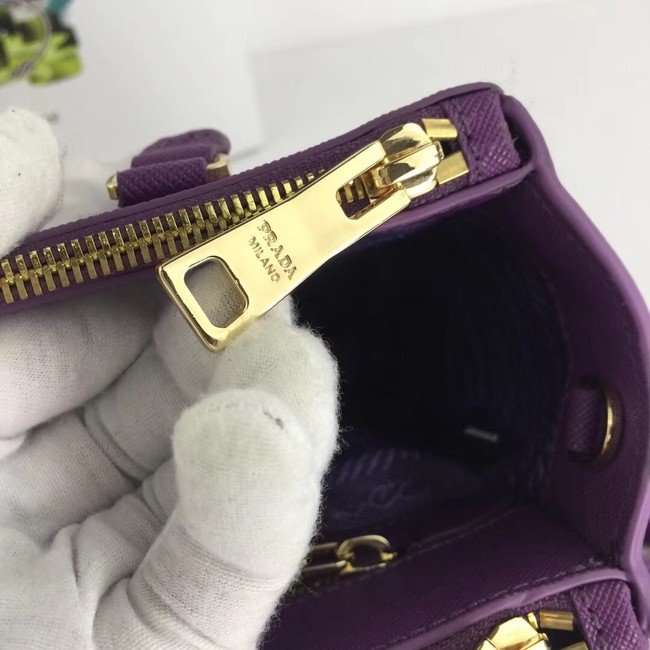 Prada Galleria Small Saffiano Leather Bag BN2316 purple