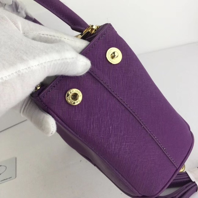 Prada Galleria Small Saffiano Leather Bag BN2316 purple