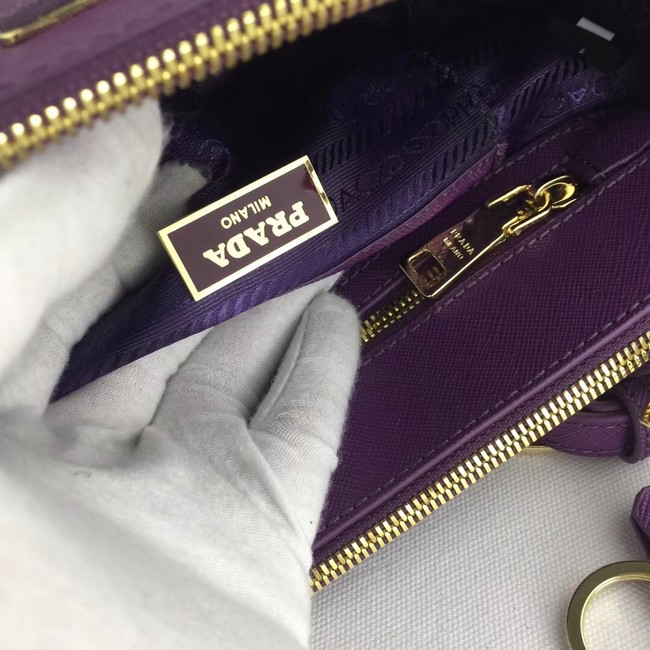 Prada Galleria Small Saffiano Leather Bag BN2316 purple