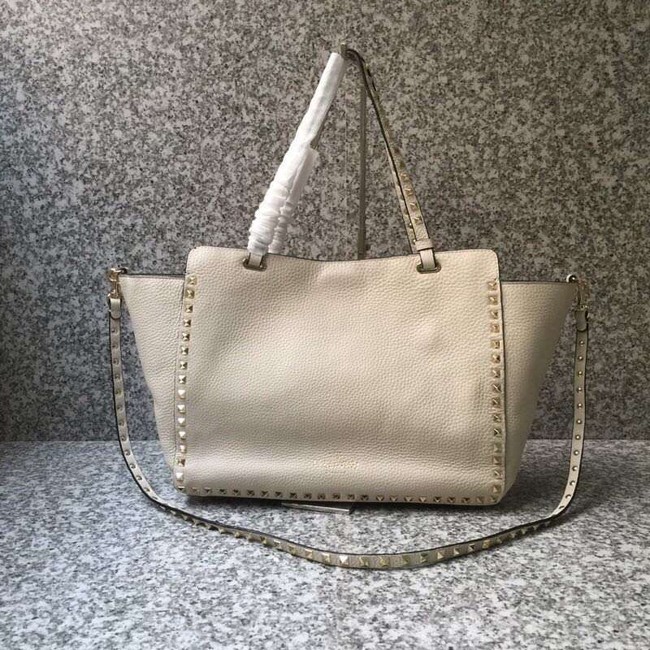 VALENTINO Rockstud large tote 0973 white