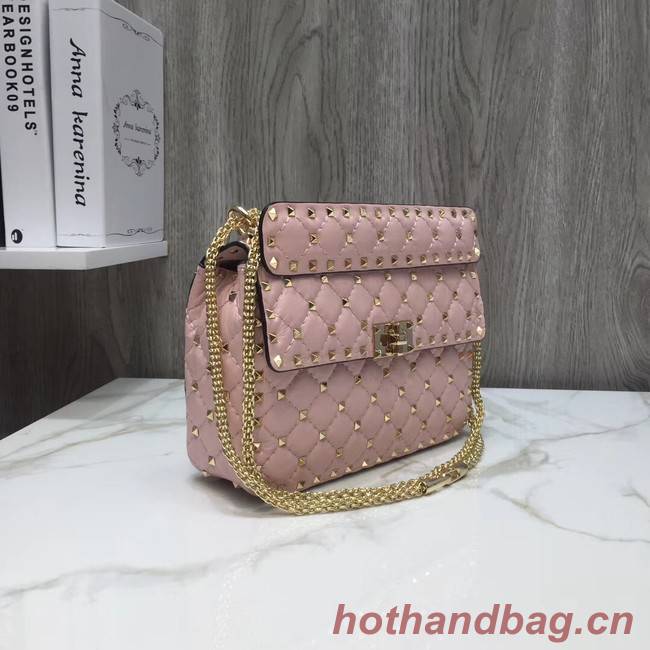 VALENTINO Quilted leather shoulder bag 45276 pink