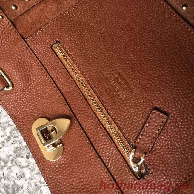 VALENTINO Rockstud medium tote 0972 brown