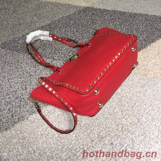 VALENTINO Rockstud medium tote 0972 red