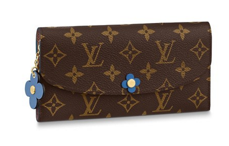 Louis Vuitton EMILIE WALLET M63895 Bleu Jean Blue