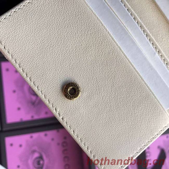 Gucci GG Marmont card case 466492 white