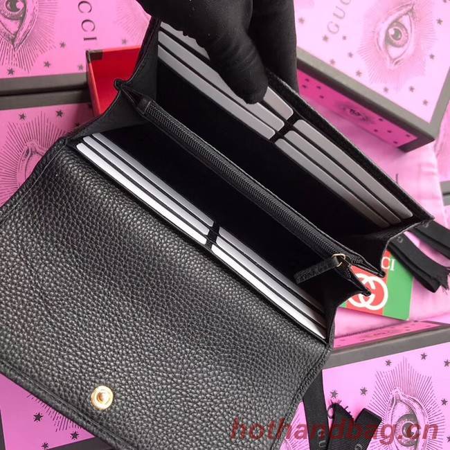 Gucci GG Marmont leather wallet 456116 black