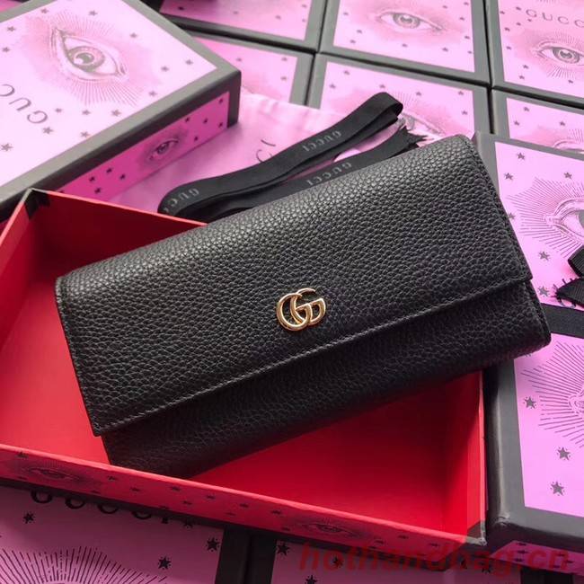 Gucci GG Marmont leather wallet 456116 black