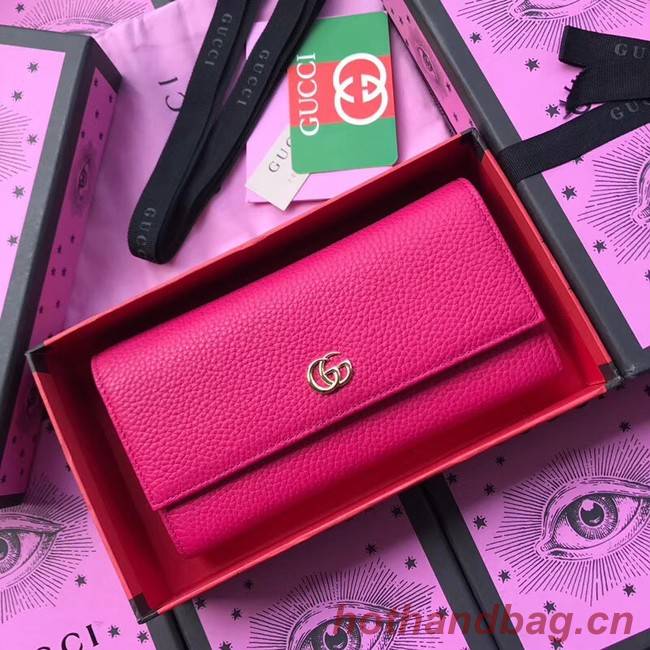 Gucci GG Marmont leather wallet 456116 rose