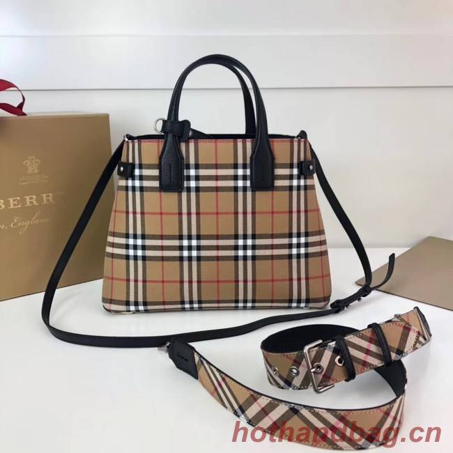 BURBERRY Medium Banner tote bag 3835 black