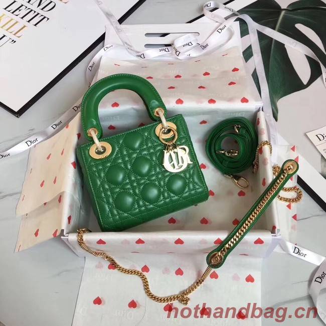 MINI LADY DIOR-TAS VAN LAMSLEER CAL44500 green