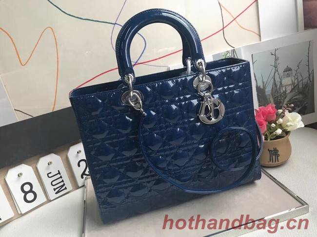 Dior GROTE LADY DIOR-TAS VAN LAMSLEER CAL44560 blue