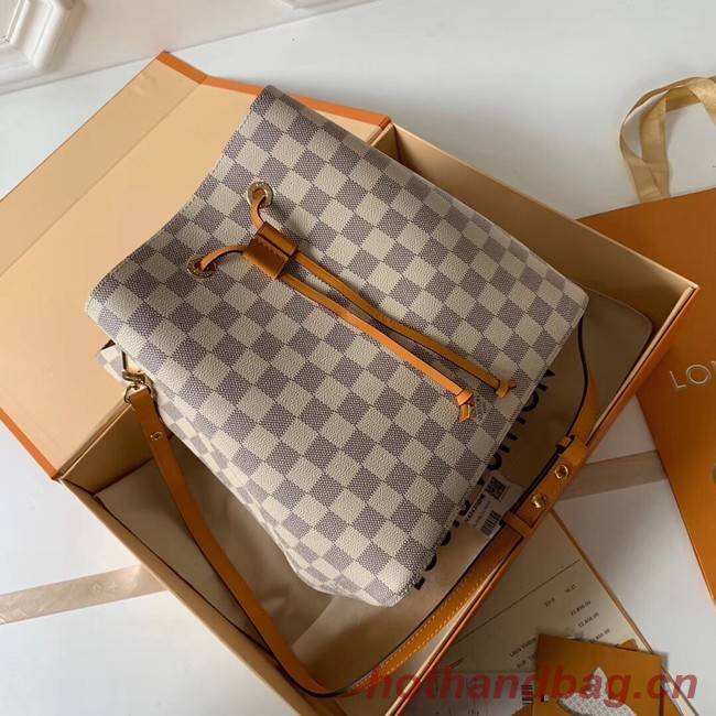 Louis vuitton original Damier Azur NEONOE N44022 yellow