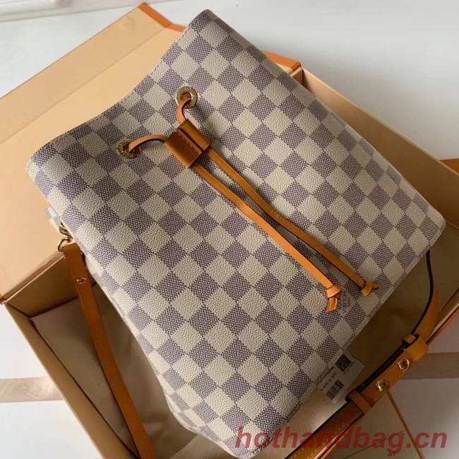 Louis vuitton original Damier Azur NEONOE N44022 yellow