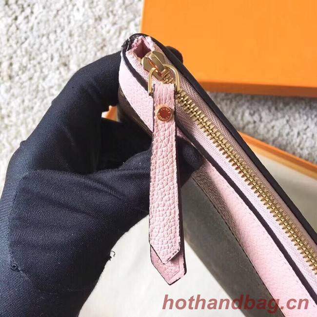 Louis vuitton original Monogram Canvas DAILY POUCH M62048 light pink