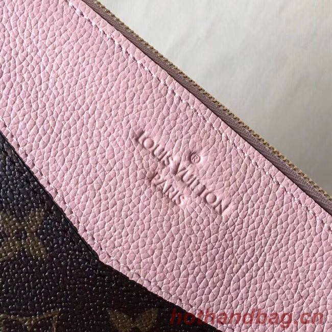 Louis vuitton original Monogram Canvas DAILY POUCH M62048 light pink