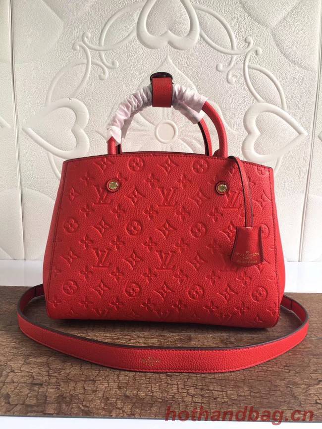 Louis vuitton mongram empreinte MONTAIGNE N41046 red