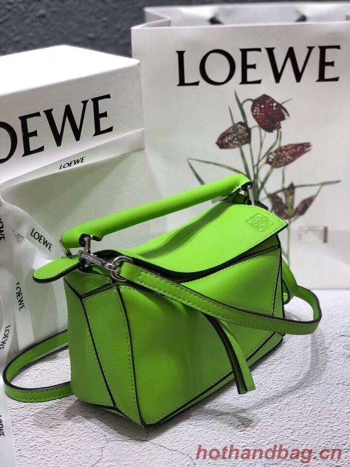 Loewe Mini Puzzle Bag Original Leather B9125 Green